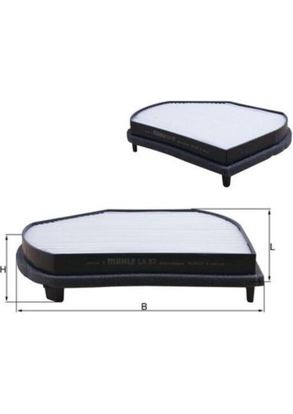 Mahle LA37 -Knecht-Behr LA37 Polen Filtresi Mercedes W202 C208 W210 R170 A2108300818 A2108300818