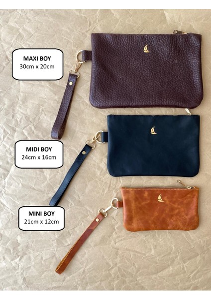 (Isim Yazıyoruz) Hakiki Deri Portföy Clutch Çanta / Makyaj Çantası / Çok Amaçlı El Çantası fiyatları