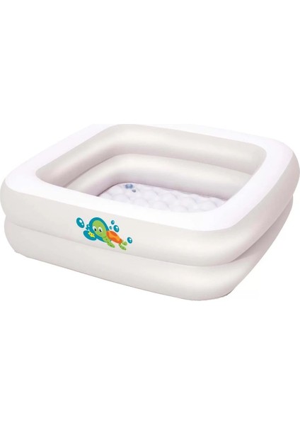 Elite Şişme Taban Beyaz Renk Kare Model Şişme Havuz Bebek Havuzu 86X86X25 cm BW51116 1 Adet fiyatları
