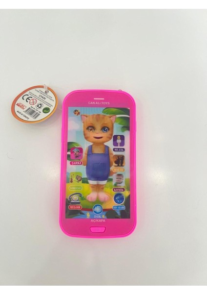 Elite Kinku Oyuncak Dokunmatik Eğitici Kedili Telefon Pembe Işıklı Sesli Müzikli Telefon 1 Adet modelleri