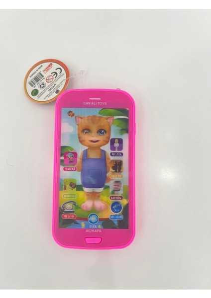 Elite Kinku Oyuncak Dokunmatik Eğitici Kedili Telefon Pembe Işıklı Sesli Müzikli Telefon 1 Adet fırsatları