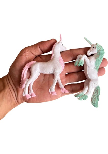 Elite Pony Unicorn 7 Model Hayvan At Et Malzeme Büyük Boy Prenses Unikorn 7 Adet Birlikte 1 Adet