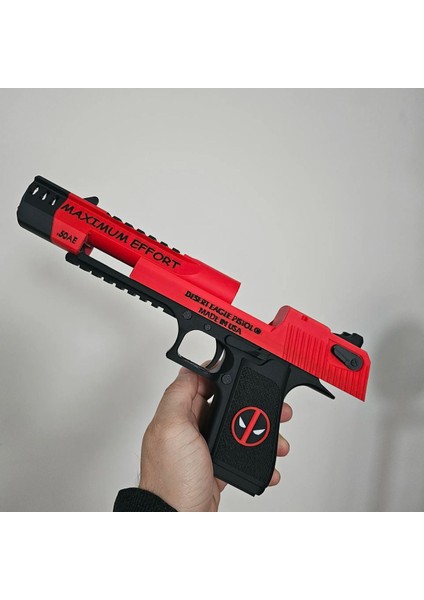 Elite Deadpool Desert Eagle ( Deadpool Model Oyuncak Figur Tabanca ) 1 Adet
