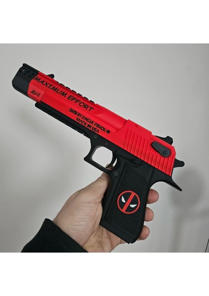 Elite Deadpool Desert Eagle ( Deadpool Model Oyuncak Figur Tabanca ) 1 Adet