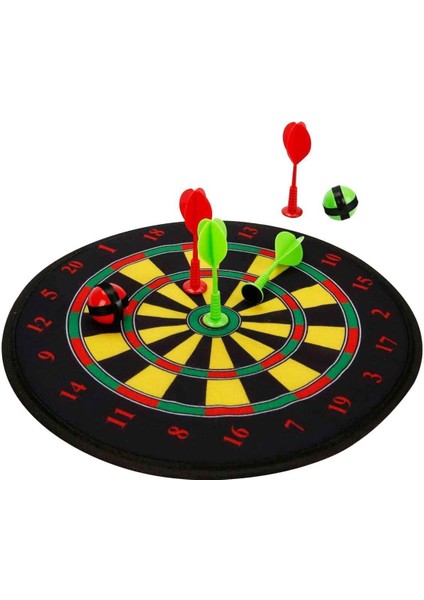 Elite 67898 Çocuklar Için Güvenli Cırt Cırtlı Dart Oklu ve Yapışan Toplu 36 cm Dart Spor Aktivite Oyun Set 1 Adet fiyatları