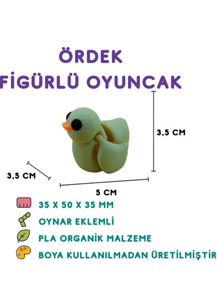 Elite Ördek Figür - 3D Su Kuşu Oyuncak 1 Adet