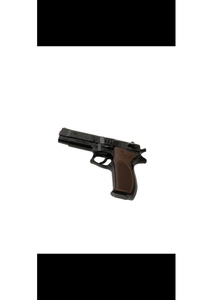 Elite Metal Revolver Silah 25 cm Mantar Kapsül Atan Tabanca Revolver 144 Adet Kapsül Hediyeli 1 Adet