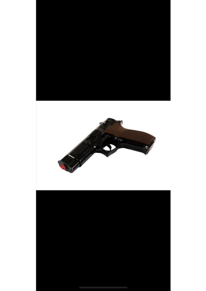 Elite Metal Revolver Silah 25 cm Mantar Kapsül Atan Tabanca Revolver 144 Adet Kapsül Hediyeli 1 Adet