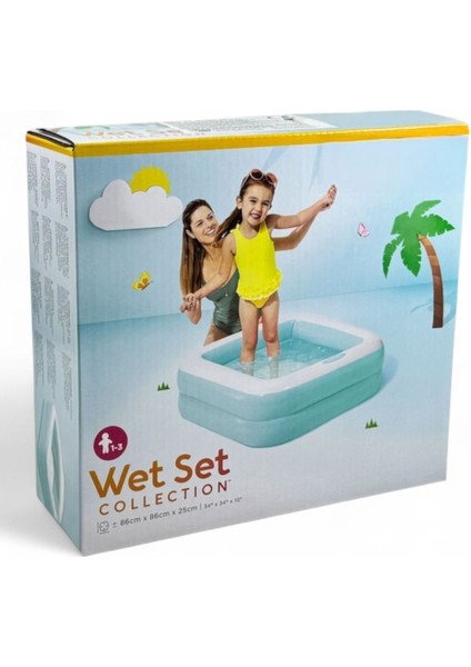 Elite Şişme Taban Mini Kare Havuz 86X86X25 cm 1 Adet