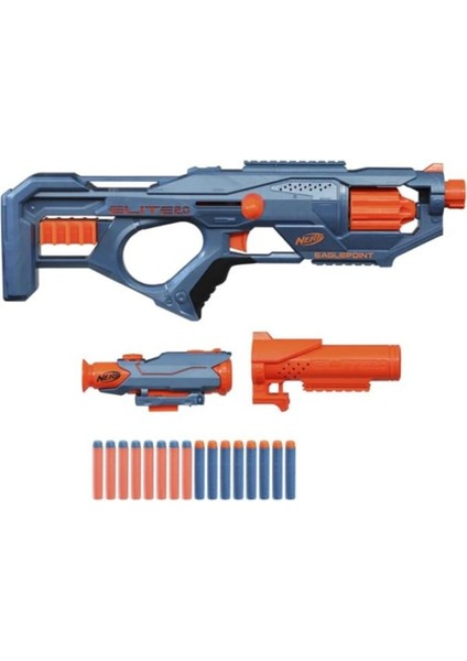 Elite Nerf Elite 2.0 Eaglepoint Rd-8 Blaster - 8 Dart Davul, Çıkarılabilir Dürbün ve Namlu, 16 Resmi Nerf 1 Adet fiyatları
