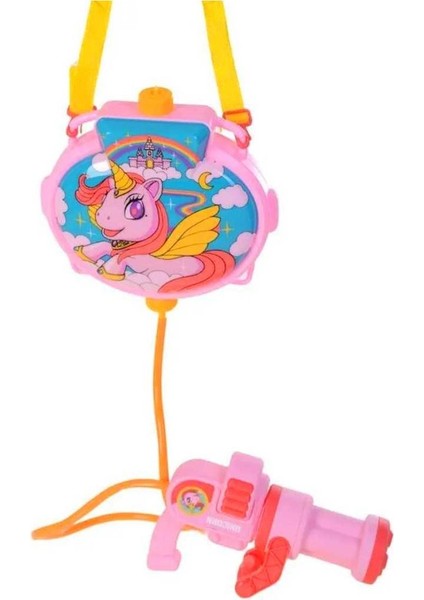 Elite Çantalı Su Tabancası Unicorn Pembe 8-9 Metre 3+ 1 Adet