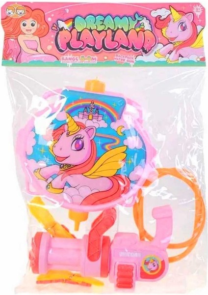 Elite Çantalı Su Tabancası Unicorn Pembe 8-9 Metre 3+ 1 Adet modelleri