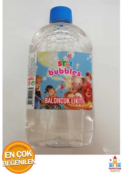 Elite Köpük Çıkarma Suyu Baloncuk Sıvısı Köpük Tabancası Baloncuk Likiti 500 ml - 5 Adet 1 Adet