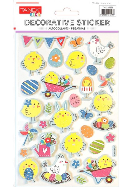 Kids Sticker Puffy Civciv Serisi 32 Parça (25358)