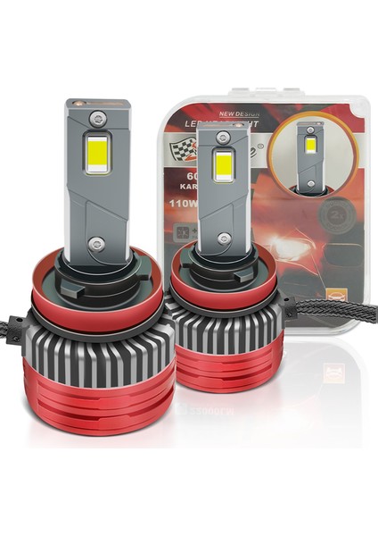 Ultra Parlak LED Far Ampulü Canbus 110W 22000LM H11 Tip 12V Beyaz