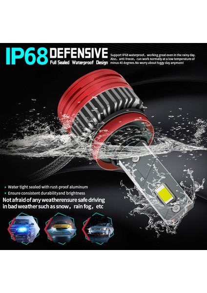 Ultra Parlak LED Far Ampulü Canbus 110W 22000LM H11 Tip 12V Beyaz fiyatları