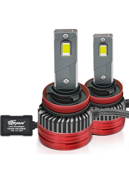 Ultra Parlak LED Far Ampulü Canbus 110W 22000LM H11 Tip 12V Beyaz fırsatları