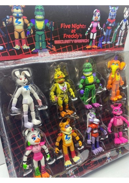 Elite Freddy Oyuncak Figürleri Five Nights At Freddy’s Fnaf Kaliteli Oyuncak Figür Set 8’li Yeni Model 1 Adet modelleri