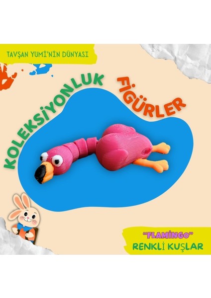 Elite Renkli Kuşlar Koleksiyonu - 4 Parça Hareketli Oyuncaklar 1 Adet