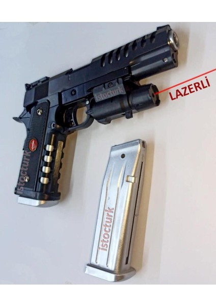 Elite Oyuncak Boncuklu Keleş ve Lazerli Boncuk Atan Silah 1 Adet