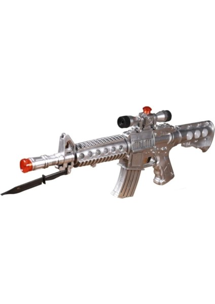 Elite Oyuncak Pilli Işıklı Sesli M16 Asker Tüfek 1 Adet