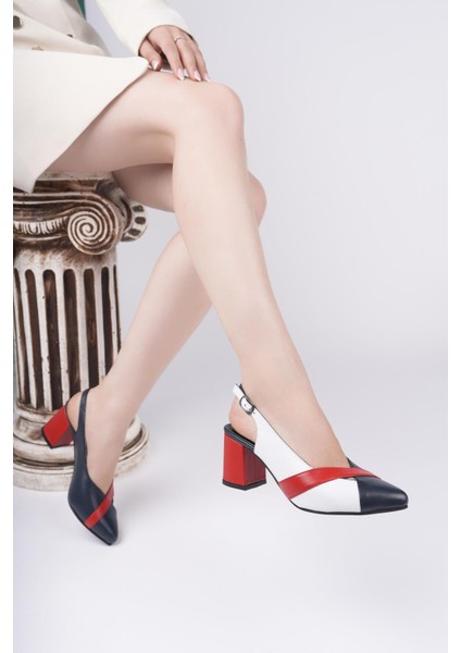 Hakiki Deri Kadın Topuklu Deri Ayakkabı TRC71-1112
