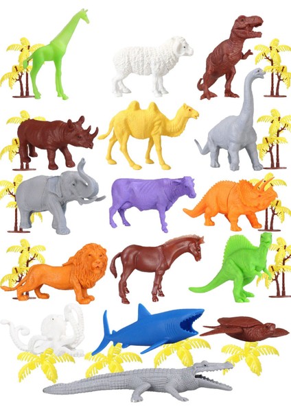 Elite Toy Play 28 Parça Büyük Hayvanlar Alemi Figür Seti SKU720-713-706-690 1 Adet