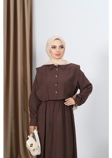 Gömlekli Modal Elbise modelleri