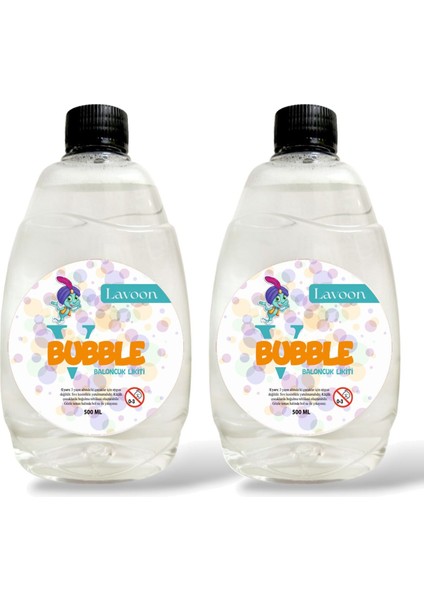 Elite V-Bubble Yoğun Formüllü 2'li Baloncuk Sıvısı Likiti Köpük Tabancası Likidi 500 ml x 2 Adet 1 Adet