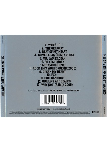 Dikkat CD Hilary Duff – Most Wanted fiyatları