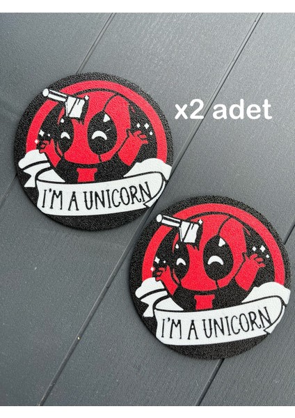 Deadpool Unicorn Bardak Altlığı