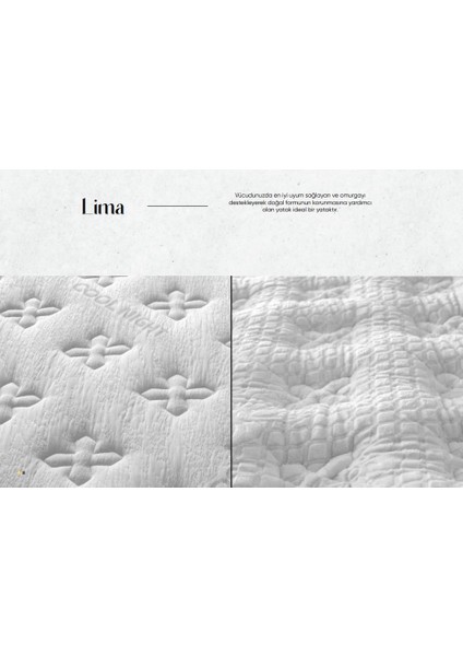 Lima Ortopedik Antialerjik 30CM 140*190 Yatak-Baza-Başlık Seti indirimleri