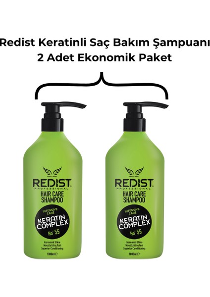 Keratin Complex Şampuan 1000 Ml. 2'Li