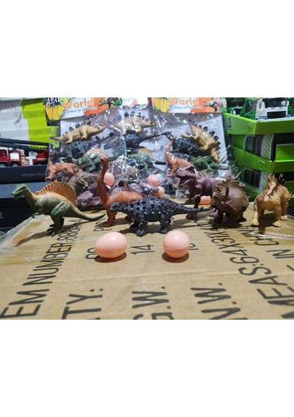 Elite 6'lı Dinazor Trex Hayvan Setı 2 Adet Yumurtalı Orta Boy 1 Adet