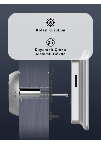DP2 Akıllı Kapı Dürbünü – 4.3” Ekran, 2 MP Kamera, PIR Sensörlü Hareket Algılama, Anlık Bildirim | Fynix Teknoloji