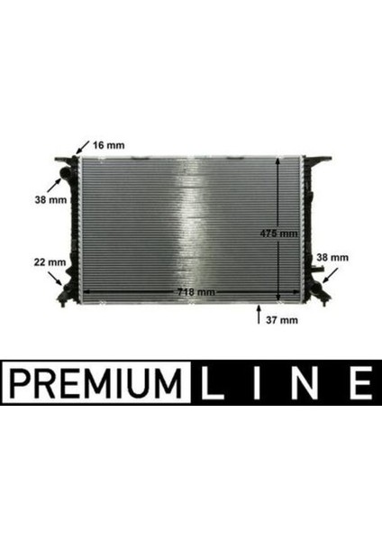 Mahle CR911000P -Knecht-Behr CR911000 Radyatör Soğutucu Audi A4 A5 B8 4G0121251B