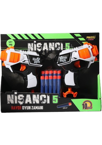 Elite Presitj Oyuncak Nişancı 5 Dart Fırlatıcı 2'li 6060 1 Adet