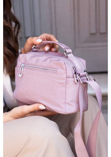 Kadın Suya Dayanıklı Paraşüt Kumaş Ayarlanabilir Çapraz Askılı Küçük Boy El ve Omuz Çantası modelleri