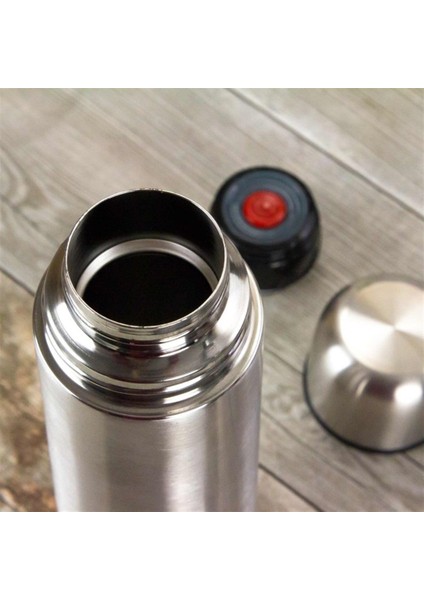 Deri Taşıma Çantalı Bardaklı Kişiye Özel Termos 750 ml (Krom) indirimleri