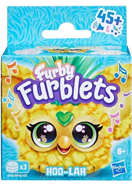 Elite Furblets Hoo-Lah Mini Friend, 45+ Ses ve Müzik, 6 Yaş ve Üstü Için Elektronik Peluş 1 Adet