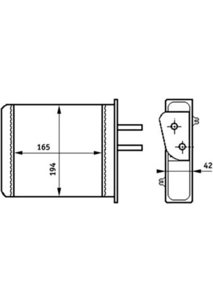 Mahle AH159000S -Knecht-Behr AH159000S Kalorifer Radyatörür Fiat Punto I Lancia Y