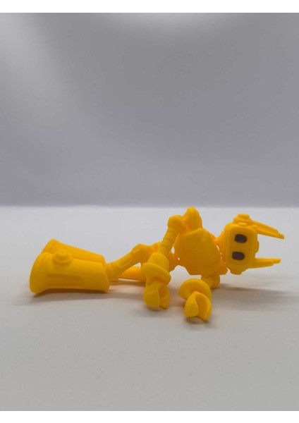 Elite Sevimli Sarı Robot ve Mavi Köpek Balığı Hareketli Eklemli 2'li Oyuncak Seti-Figür Seti 1 Adet