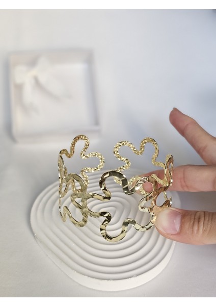 Pazu Bilekliği Ayarlanabilir Yazlık Denizde Kumsalda Takı Armcuff Bilezik