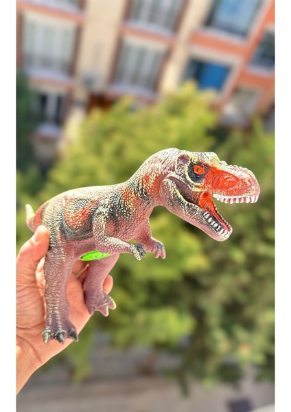 Elite T-Rex Dinazor Gerçekçi Oyuncak Sesli 40 cm Boy Soft Yumuşak Et Malzeme 1 Adet