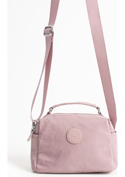 Kadın Suya Dayanıklı Paraşüt Kumaş Ayarlanabilir Çapraz Askılı Küçük Boy El ve Omuz Çantası