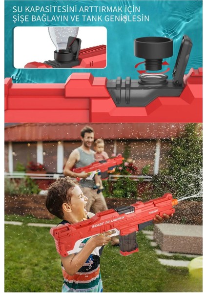 Elite Oyuncak Şarjlı Tam Otomatik 600 ml Su Kapasiteli 10-12M Atış Menzilli Büyük Su Tabancası 1 Adet fırsatları