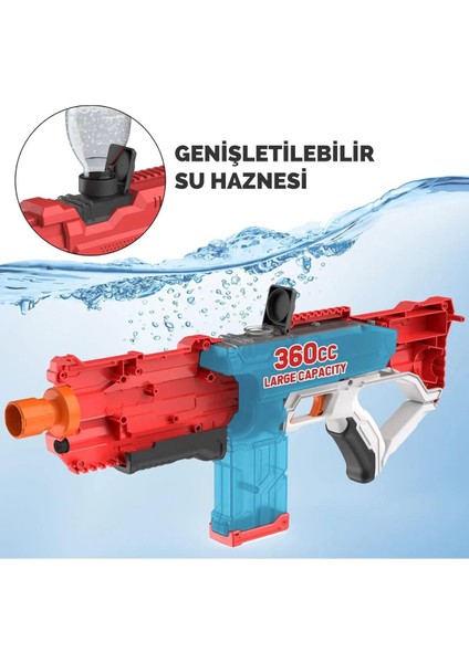 Elite Oyuncak Şarjlı Tam Otomatik 600 ml Su Kapasiteli 10-12M Atış Menzilli Büyük Su Tabancası 1 Adet indirimleri
