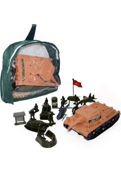 Elite Çantalı Asker Set JL886 1 Adet