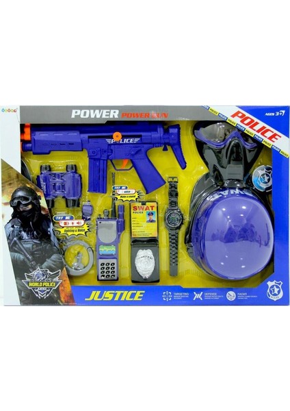 Elite Power Gun Polis Seti Çok Parçalı Aksesuarlı Komser Seti Eglenceli Oyun Seti 1 Adet fiyatları