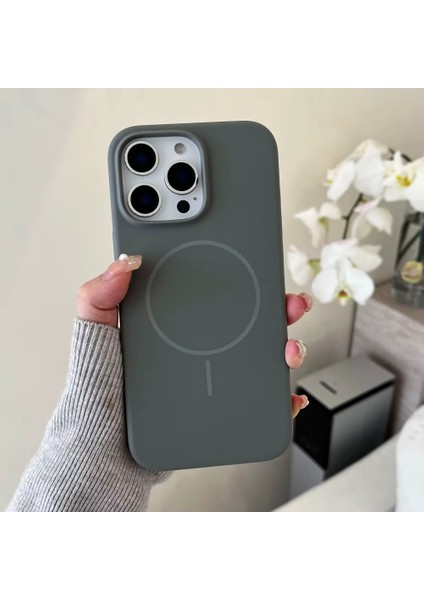 Apple Iphone Uyumlu Magsafe Lansman Kir Tutmaz Silinebilir Içi Kadife Telefon Kılıfı Kablosuz Şarj Özellikli 16 Pro Max / 16 Pro / 16 / 15 Pro Max / 15 Pro / 15 / 14 Pro Max / 14 Pro / 14 / 13 / 11